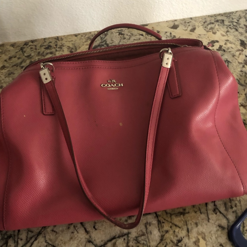 Coach authentic bag pink